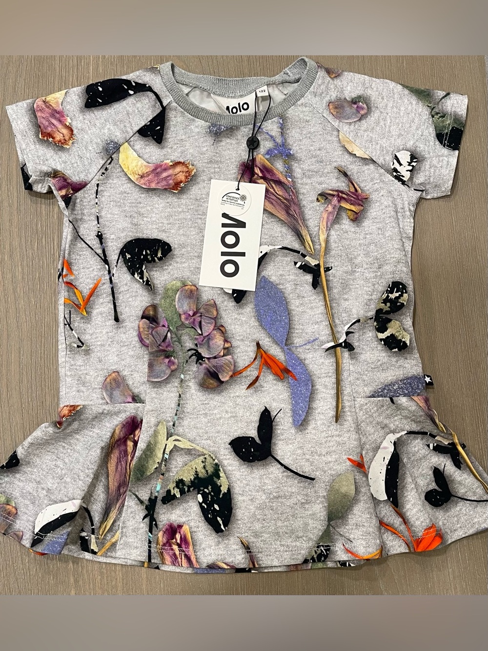 NWT Molo Paper Petals top 122cm